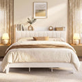 LIKIMIO King Bed Frame with Storage Headboard and Charging Station by LIKIMIO
