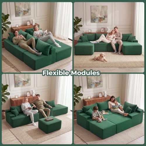 Mangodan Cloud Sectional Couch, Boneless Couches - Image 4