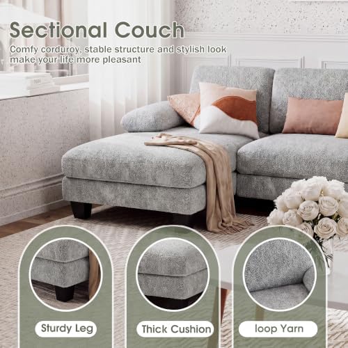 Furniwell U-Shaped Convertible Sectional Sofa Couch - Image 3