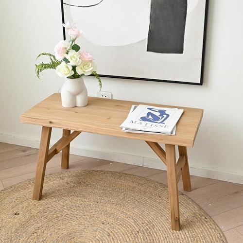SwallowLiving 30" Solid Wood Entry Bench by SwallowLiving
