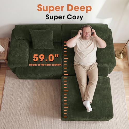 84" Modular Loveseat Couch - Image 2