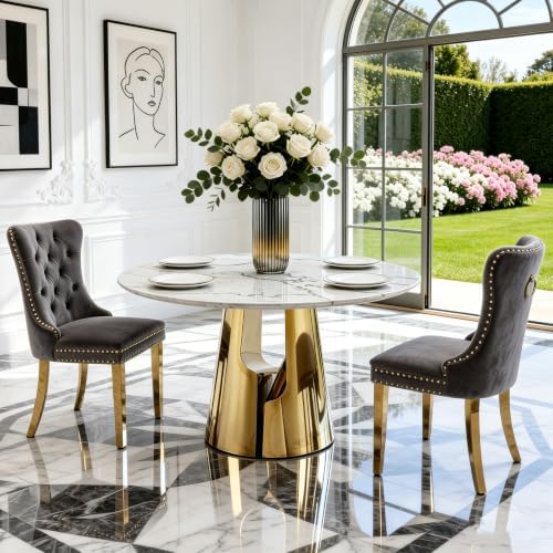 45” Round Dining Table Set For 2, Kitchen Table by Unknown