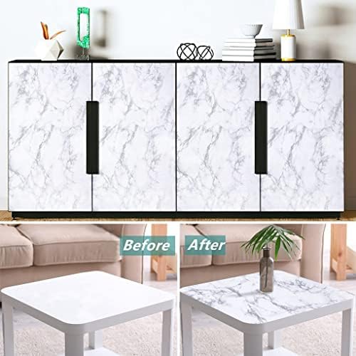 Arthome White Marble Contact Paper - Image 5