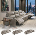 Power Recliner Sofa Genuine Leather Wall Hugger Recliners by BAMOOLI