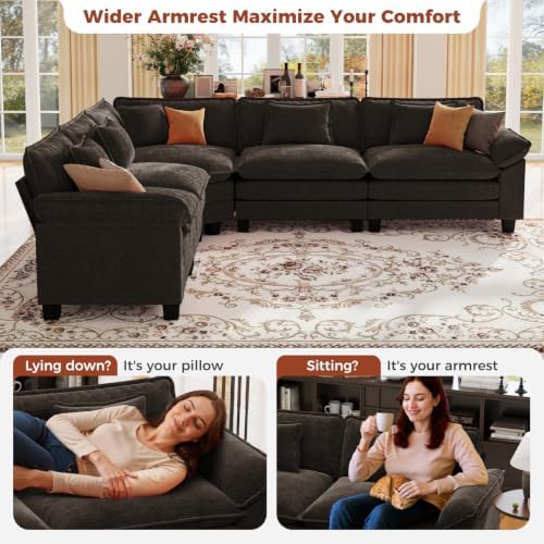 CDCASA 117" Oversized Modular Sectional Sofa - Image 6