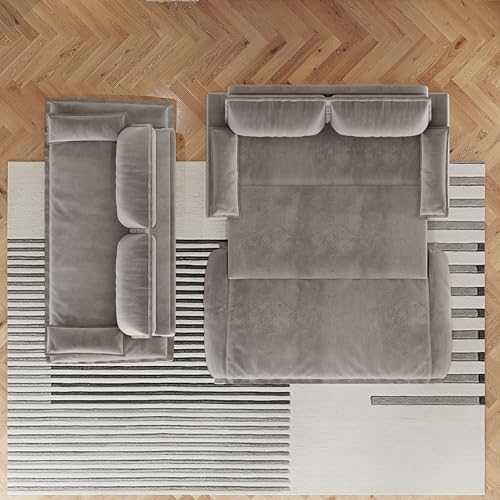 73.2" Queen Size Futon Sofa Bed, 3-in-1 Convertible Sleeper Sofa - Image 2