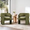 COLAMY Modern Accent Chair, Upholstered Barrel Chair by COLAMYHOME