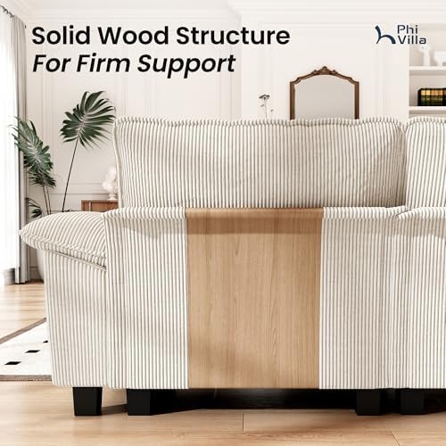 PHI VILLA 2-Piece Modular Loveseat Couch & 3-Seat Sectional Sofa Set - Image 5