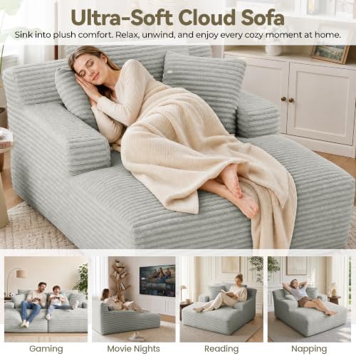 NicBex 66”Oversized Chaise Lounge Chair Indoor - Image 4