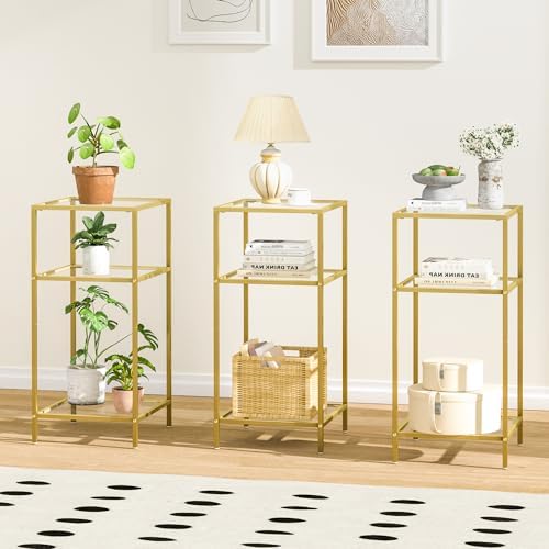 Homhedy Side Tables Set of 2, 3-Tier End Tables - Image 2