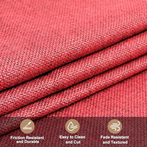 Heavy Linen Fabric 40x57 Inches, 1.2mm Thickness, Plain Solid Color Cloth - Image 3
