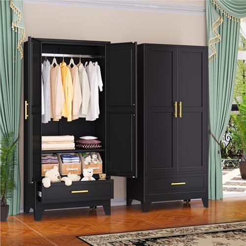 GAIOUS Metal Armoire Wardrobe Closet Cabinet by GAIOUS