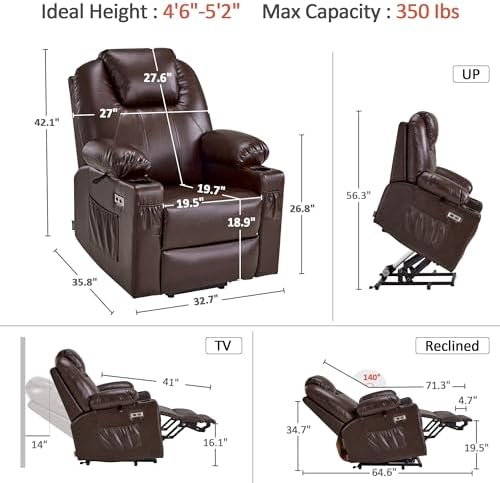 MCombo Small Power Lift Recliner Chair - Image 3