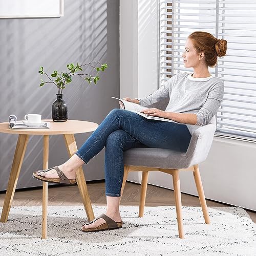 Desk Chair No Wheels Comfy Accent Chair - Image 4
