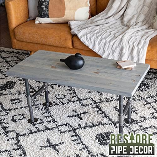 PIPE DECOR Restore Solid Wood Coffee Table Top 18 in. x 36 in. x 1.25 in. - Image 6