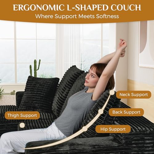 108" Boneless Cloud Sectional Couches - Image 6