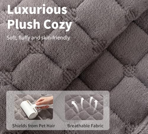 Velvet Sectional Couch Cover for 3 Seats - Image 2
