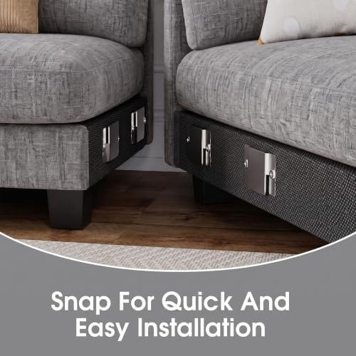 Furniwell U-Shaped Convertible Sectional Sofa Couch - Image 4