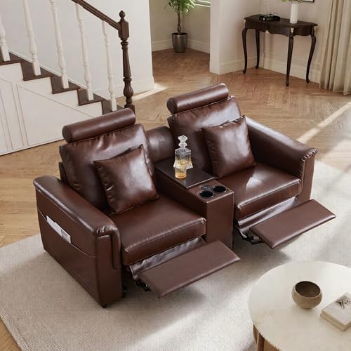 ORRD Power Reclining Sectional Sofa, Electric Loveseat Recliner by ORRD