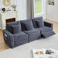 Power Reclining Sectional Sofa, Electric 3 Seat Recliner by ORRD