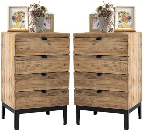Wnutrees Farmhouse Nightstand by Wnutrees