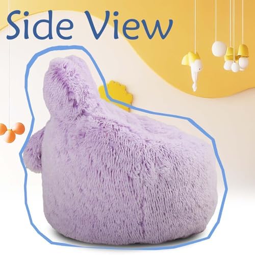 Fluffy Bean Bag Chair for Kids, - Image 6
