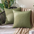 MIULEE Decorative Outdoor Pillow Covers Christmas Euro 26x26 Dark Green by MIULEE