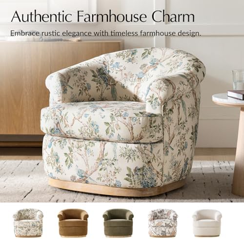 HULALA HOME Swivel Barrel Chair - Image 6