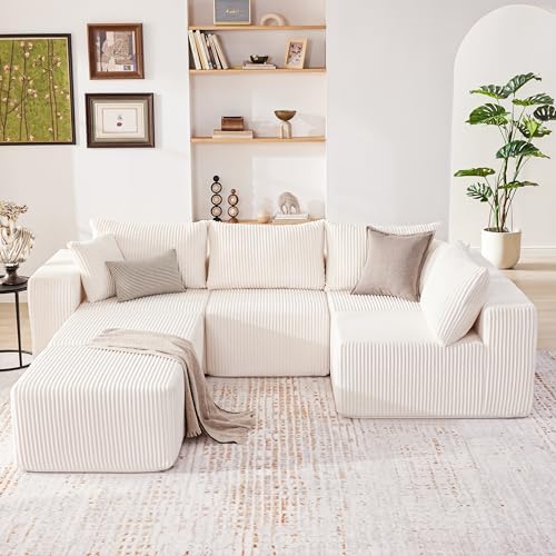 135.4" Modular Boneless Couch, Sectional Couches - Image 2
