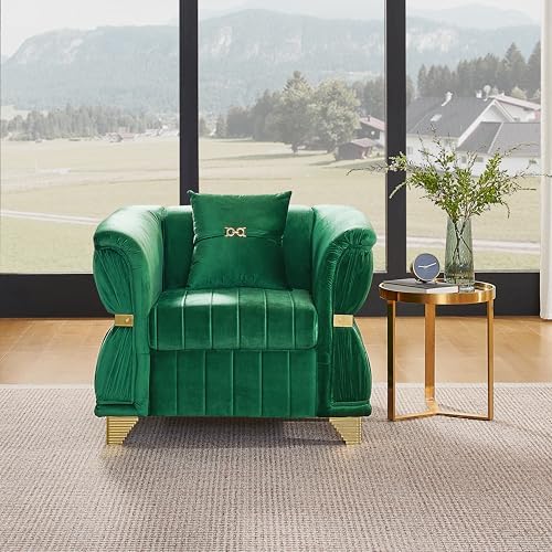 KEIKI 40" Luxury Oversized Velvet Chesterfield Sofa by KEIKI
