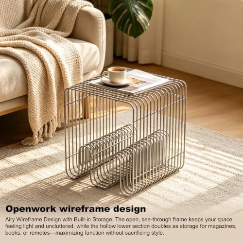 Retro Side Table, Accent Bedside Table - Image 2