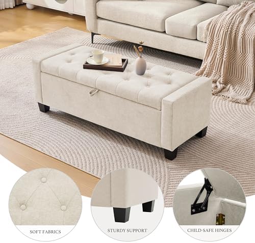 Huatean Home 43" Ottoman with Storage - Image 3