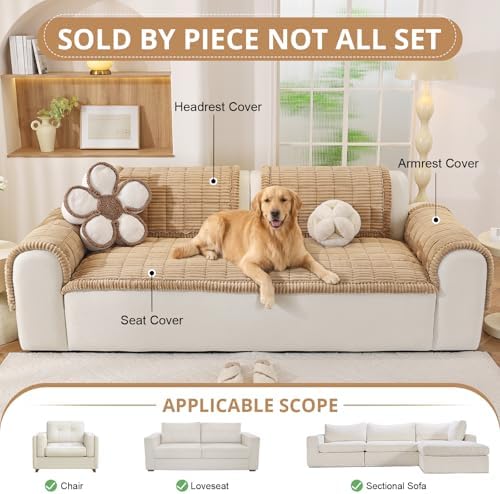 OstepDecor Couch Cover for Dogs, Washable Non Slip Sofa Cover for Pets - Image 4