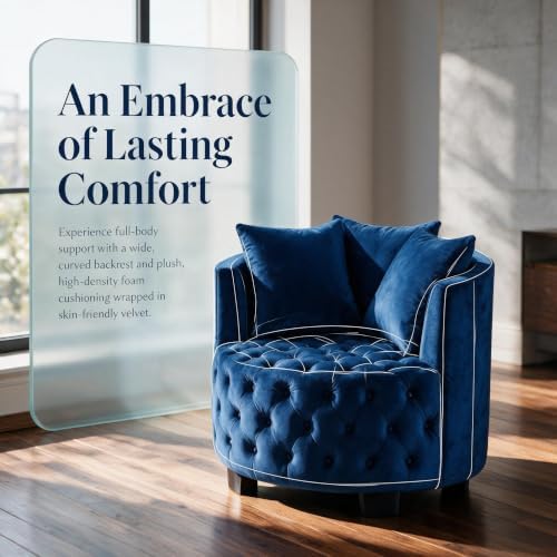 Velvet Accent Lounge Chair - Image 7