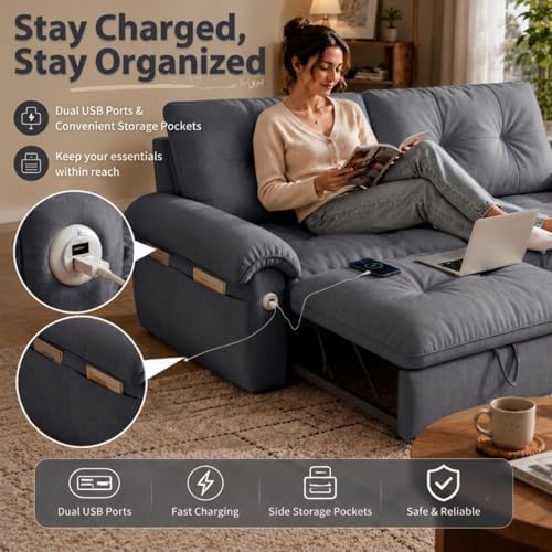Queen Sleeper Sofa Bed - Image 4