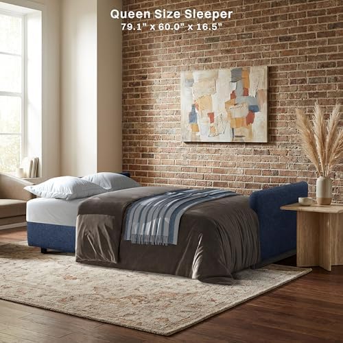 Serta® Vail 86" Convertible Sleeper Sofa, Queen Size, Wall-Hugging Dreamglide - Image 6