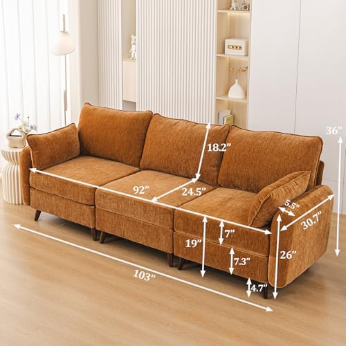 Rexulqo 104'' Modular Sectional Sofa - Image 6