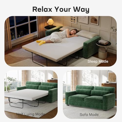 Marsail Pull Out Sofa Bed, Queen Size Sleeper Sofa - Image 4