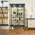 Beauty4U Iron Frame Glass Display Cabinet by Beauty4U