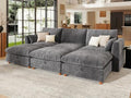 WorthFurni Oversized Modular Sectional Sofa, Comfty 6 Seat Modular Sofa by WorthFurni