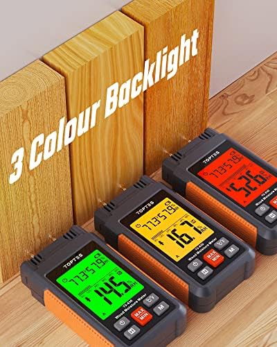 Wood Moisture Meter, TopTes Digital Moisture Meter TS-630, Handheld Humidity - Image 3