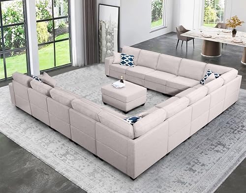 Legend Vansen Oversized Modular Sectional Sofa, U/L‑Shaped Reversible Couch - Image 3