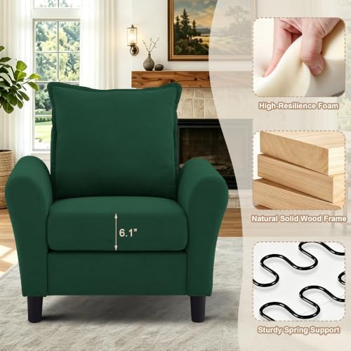 4 Pieces Sectional Couches, Sofa Set and 2 Accent Chairs - Image 4