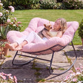 Papasan Rocking Chair, Oversized Outdoor Egg Chair by Dovov