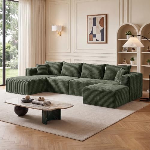 Boneless Couch U-Shaped Sectional Sofa by HouseMila