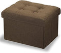 LINMAGCO Ottoman with Storage Small Foot Rest Stool Under Desk Stool Short by LINMAGCO
