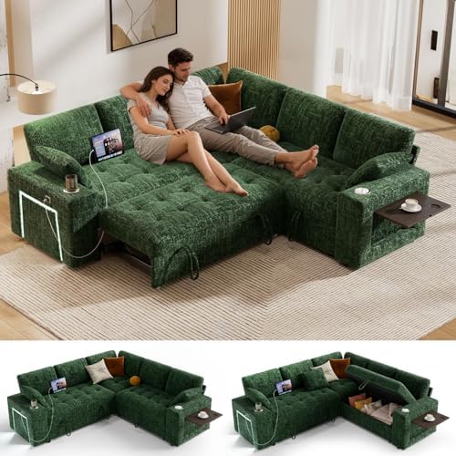 Vipbear 86" Modular Sectional Sleeper Sofa by VipbearLiving
