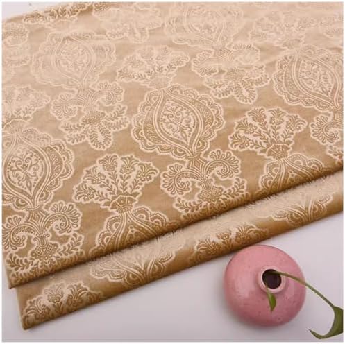 Velvet Upholstery Fabric, 57in Embossed Velvet 3D Fabric, Solid Color, by Unknown