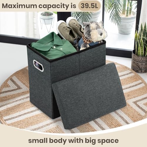 COSYLAND Collapsible Fabric Ottoman Footrest - Image 3