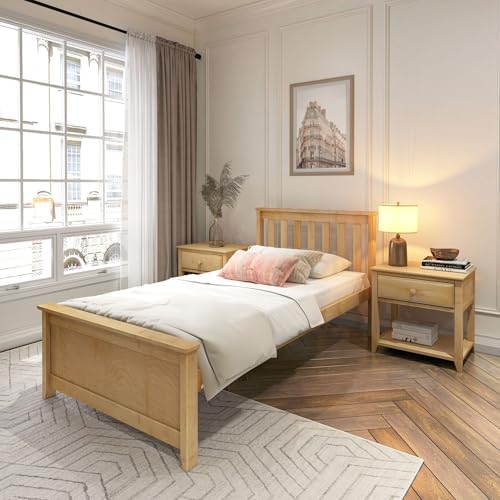 Plank+Beam Solid Wood Twin Bed Frame, Platform Bed by PlankBeam